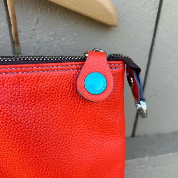 Gabs G3 Plus Size Large Convertible Shopping Tote Bad Orange Leather Like New - Picture 3 of 16